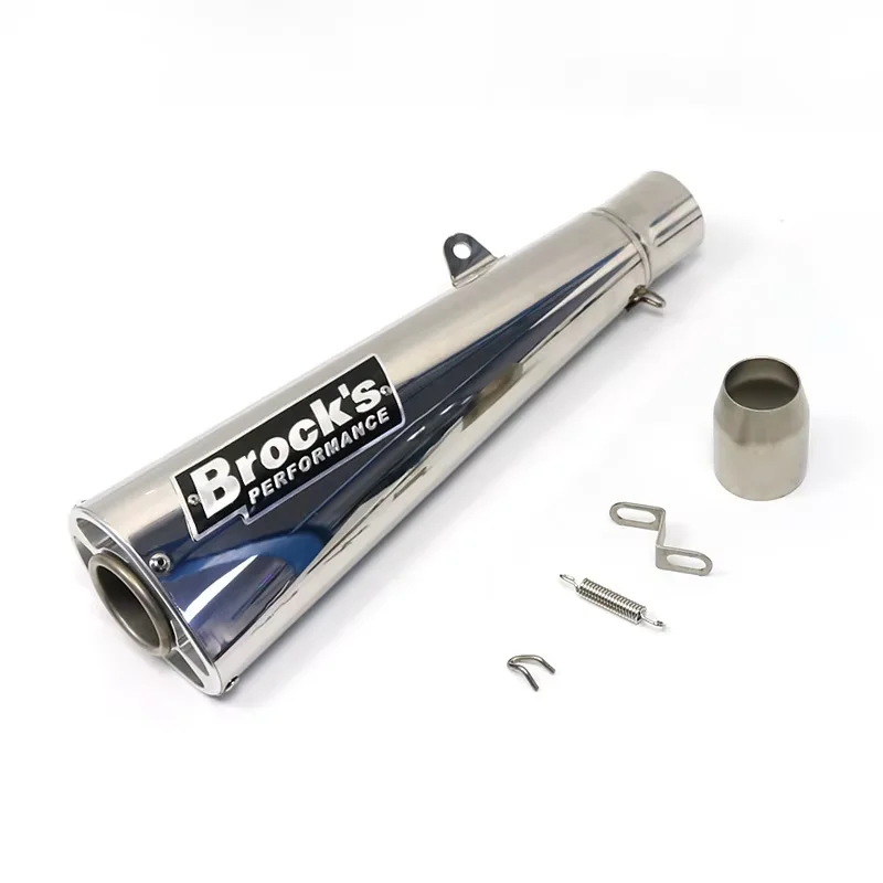 

51mm Universal Exhaust Motocross Escape Moto Pipe Motorcycle Muffler Cafe Racer Pitbike For BMW S1000RR Z400 Z900 NK400 S1000R