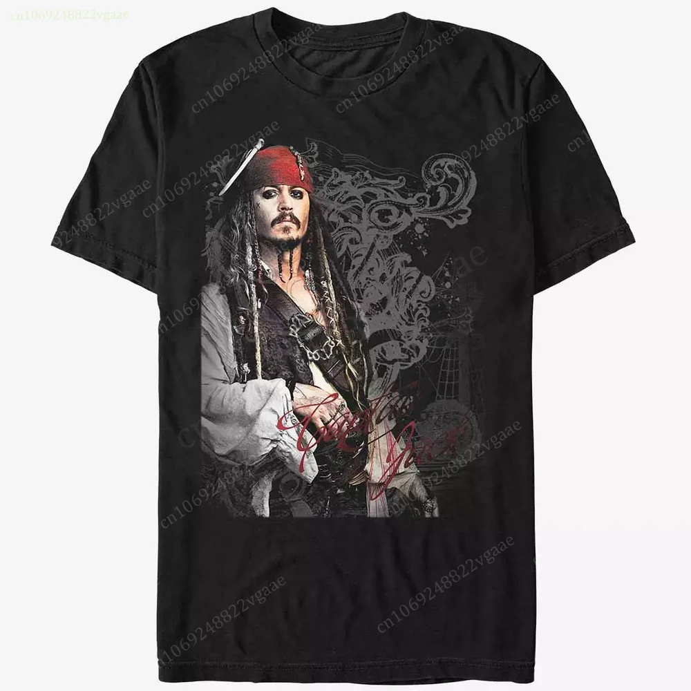 Captain Jack Pirates of the Caribbean T Shirt Men Cotton Women Short Sleeve Boys Girls Kids Johnny Depp Tee Clothes Children