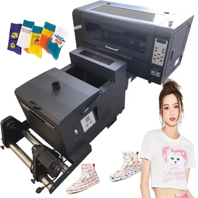 

A3 Size Impressora Continue Inkjet DTF Roll Print Printer XP600 2 Heads Transfer Printer Impresora Machine 30cm Dft Printer