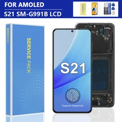 6.2'' For AMOLED For Samsung S21 5G Lcd Display Digital Touch Screen Replacement For Samsung S21 G991U SM-G991B Screen