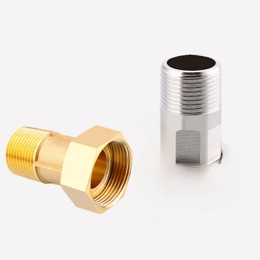 Connecteur de compteur d'eau en laiton/acier inoxydable, 1/2 "3/4 1" 1-1/4 "mâle x femelle BSPT, raccord Union pour purificateur d'eau réducteur