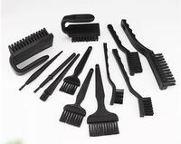 Anti static hard bristled brush small industry PCB circuit board cleaning Dust removal black bristle medium crank brush NO.A3046