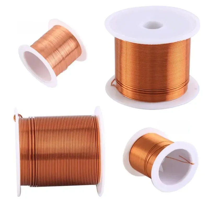 Cewka Drut miedziany0,1 mm 0,2 mm 0,3 mm 0,4 mm 0,5 mm 0,6 mm 0,7 mm 0,8 mm 0,9 mmKabel Drut miedziany Drut magnetyczny Drut emaliowany miedziany — zdjęcie 2