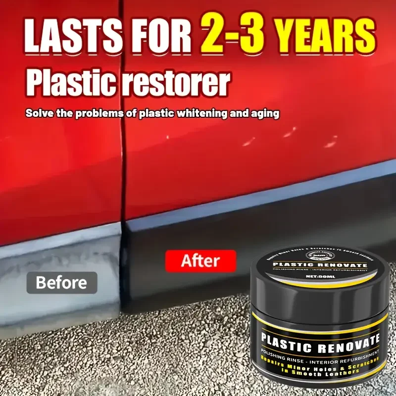 Plastic and Care Kits - Plastic Restorer for Dashboards,Trim,Panels,Plus Moisturizing Cream for Faded or Aged Car Interior Seats