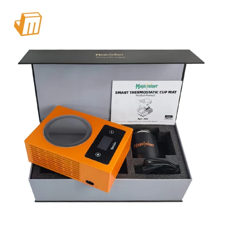 Jinglemining Magicminer WM02 Smart Coffee Mug Warmer 140W Cup Heater Built-in SHA-256 Miner 7TH/s for BTC bitcoin PSU included