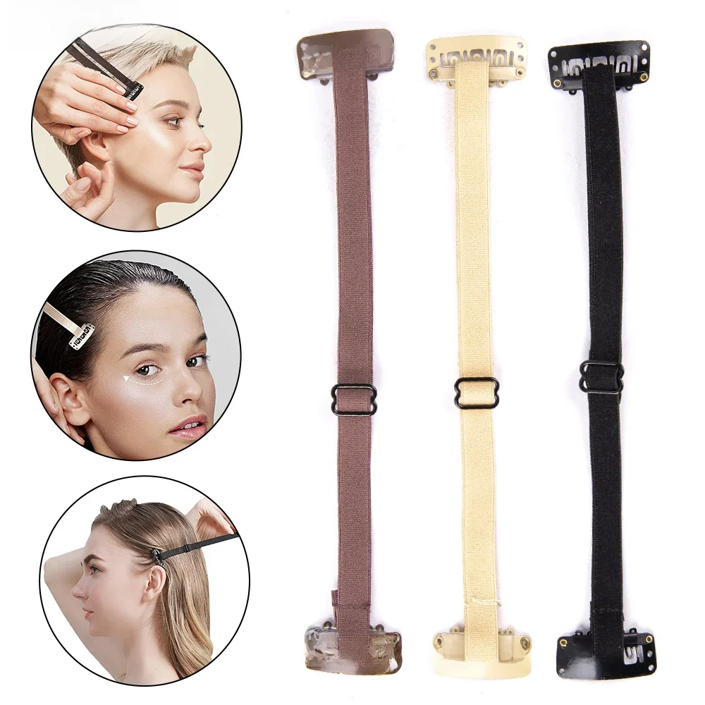Bandes de Lifting du visage avec Clips, bande élastique réglable, ceinture de Lifting instantanée avec pince à cheveux pour le visage, les yeux, les sourcils, les rides