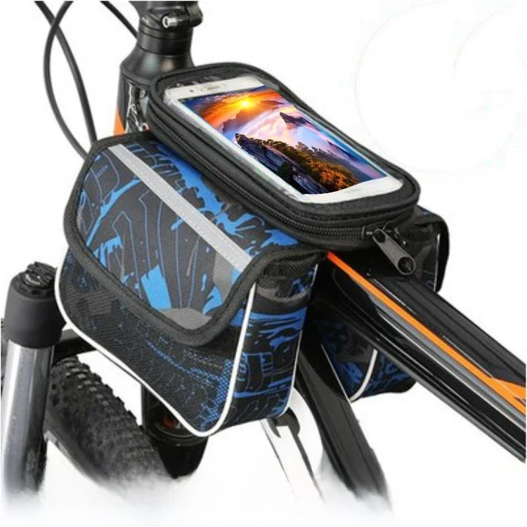 AliExpress Other 1PC Bicycle Top Front Tube Frame Bag Waterproof MTB Road Bike Storage 6.0 Inches Phone Case Cycling Bag Touch Screen