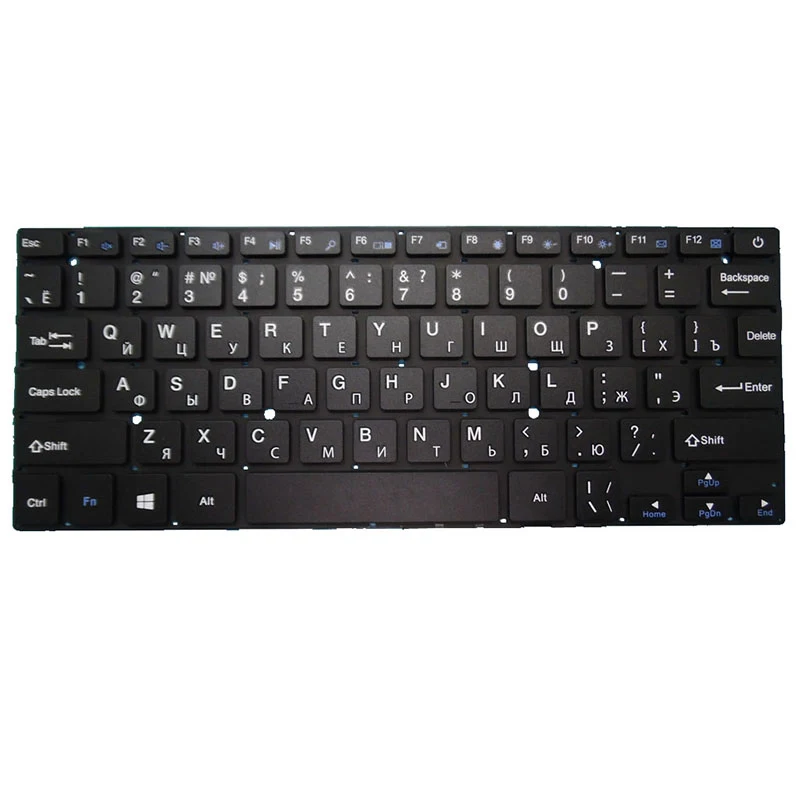 

C411 ES4058EW Laptop Keyboard For DIGMA EVE 14 Black without Frame Russian RU