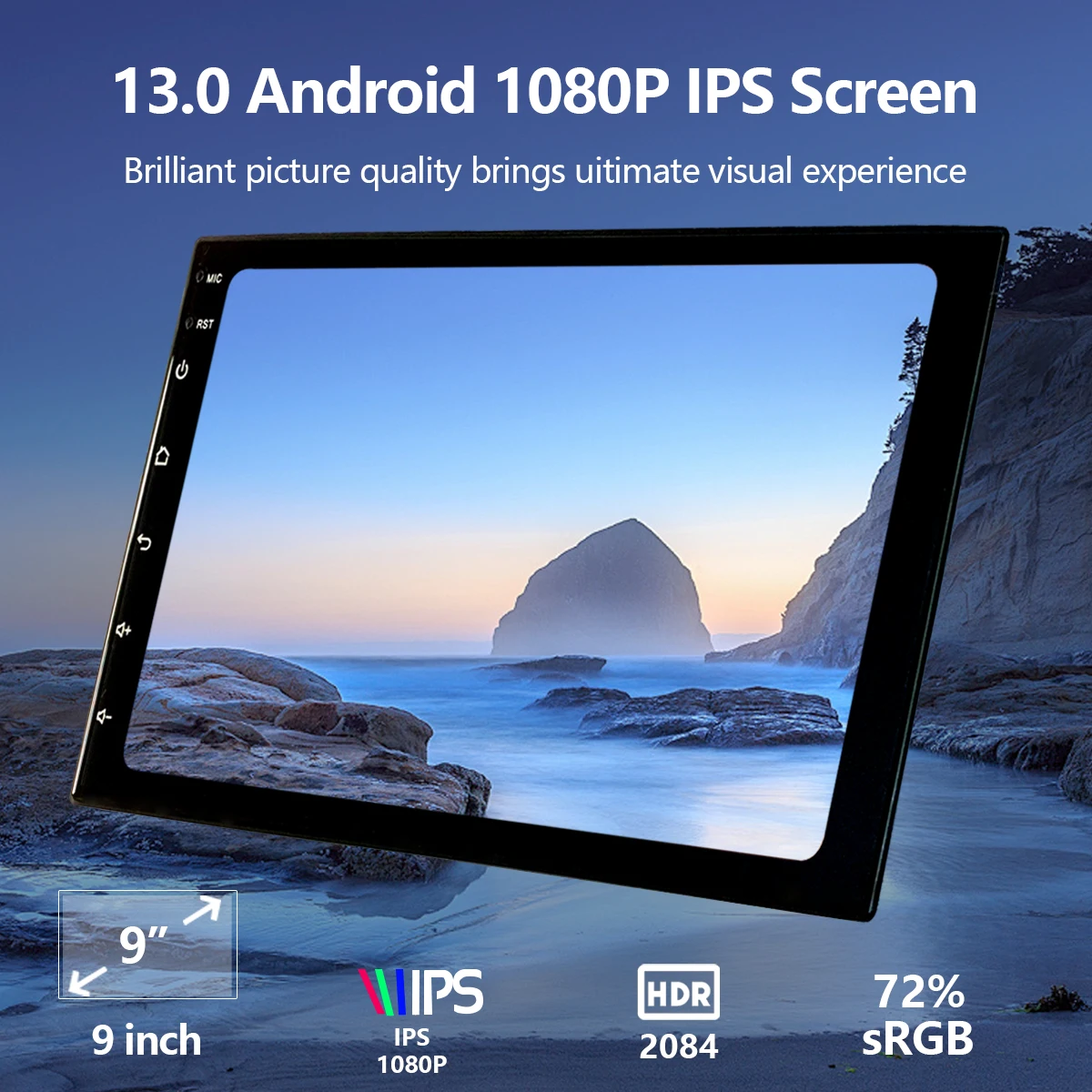 

9/10Inch Car Radio Android 13/12 GPS Rearview Camera MP5 Wireless IPS Carplay Multimedia Touch Screen Autoradio Video Player MP