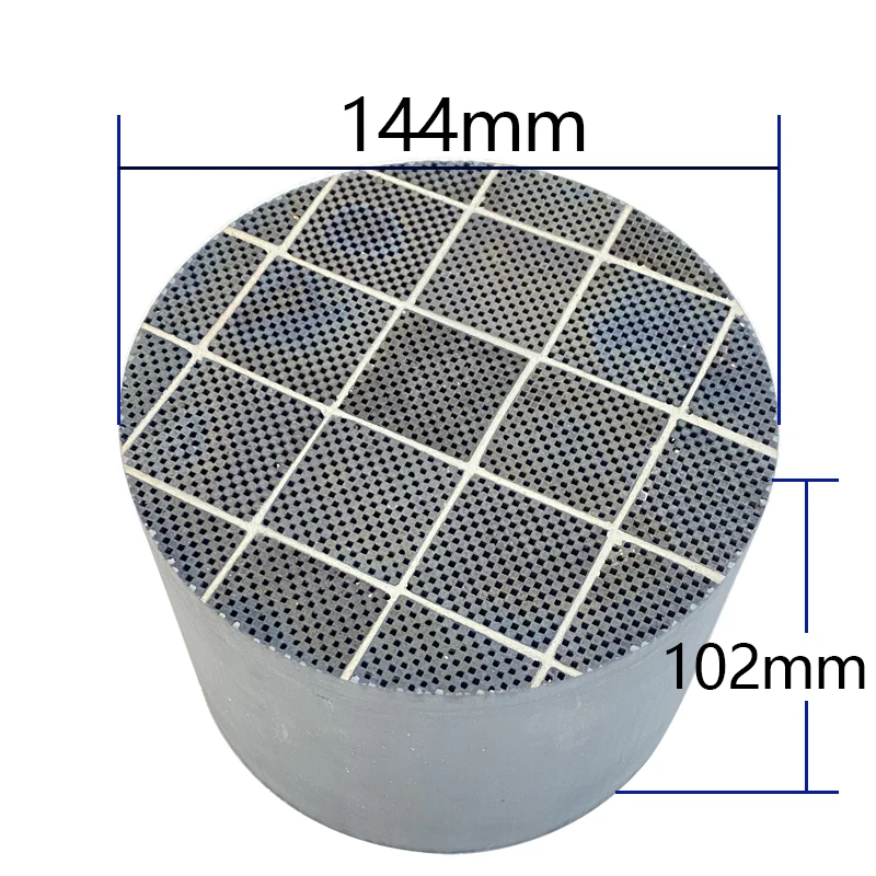 1pcs 144*102MM High Efficiency Diesel Particulate Filter Silicon Carbide DPF  for Diesel Engines  silicon carbide DPF substate