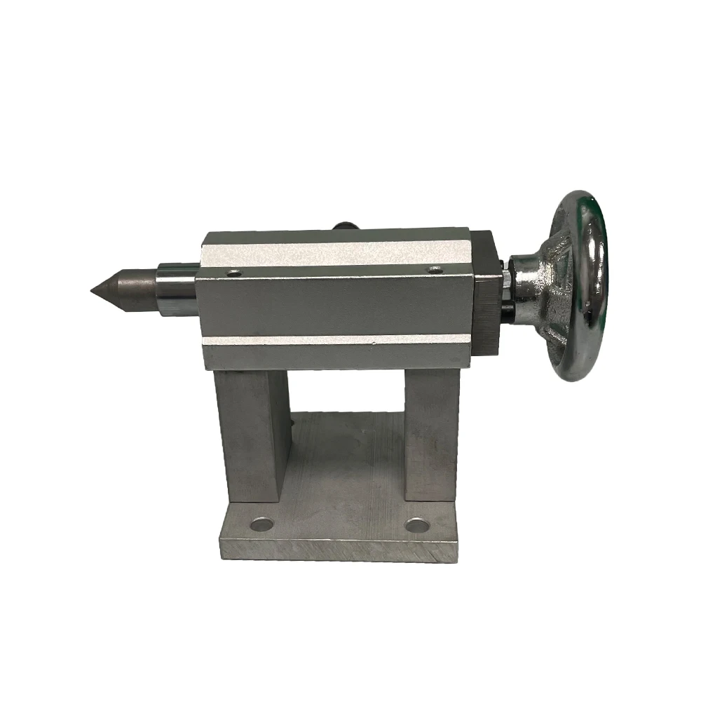 4 Axis Rotary Engraver Milling Machine Activity Tailstock CNC Parts Center Height 70mm/92mm for Precision Engineering