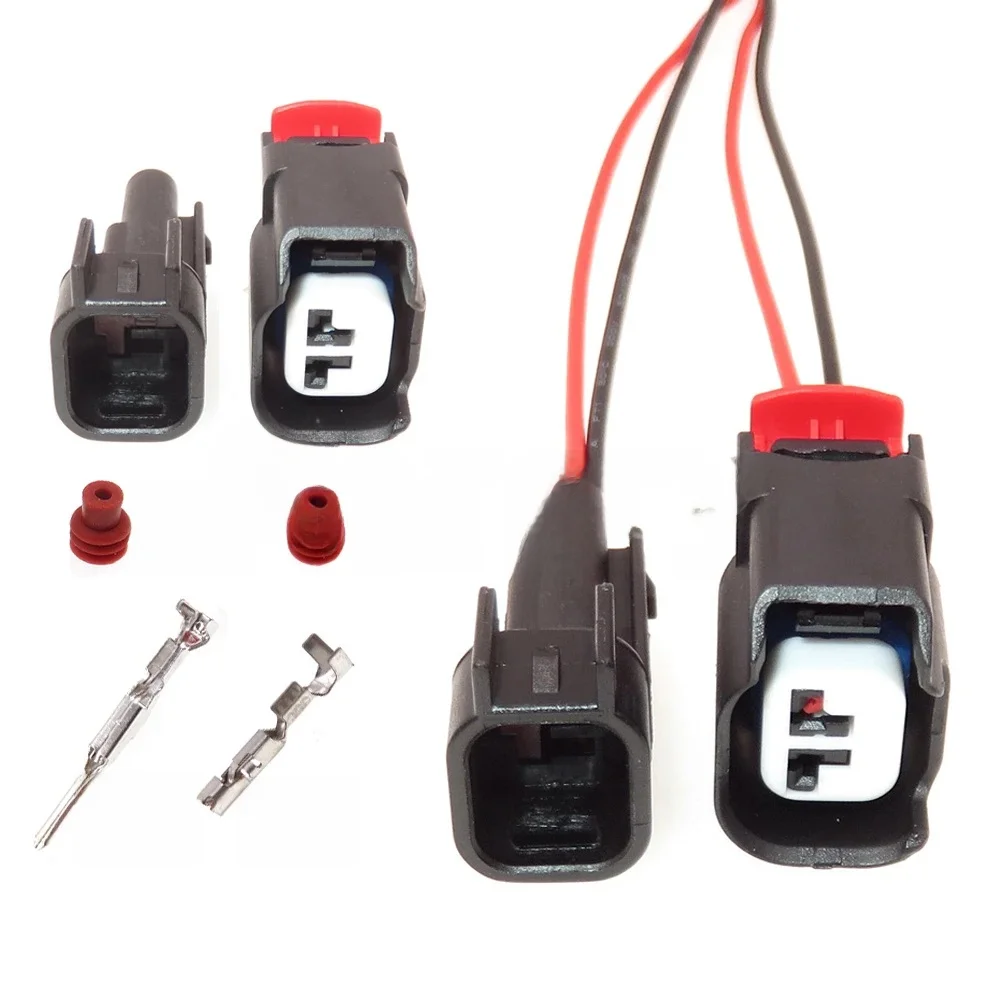 1 zestaw 2P 34675-0001 34062-0028 dysza samochodowa z czujnikiem ABS gniazdo kablowe do pompy sprężarka klimatyzacji Ford Focus Mondeo — 2