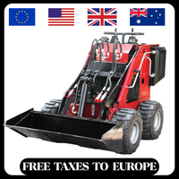 Germany Stocked MS360L Wheel Loader Gasoline Skid Steer Loader Earth-moving Machinery With Bucket Free Shipping