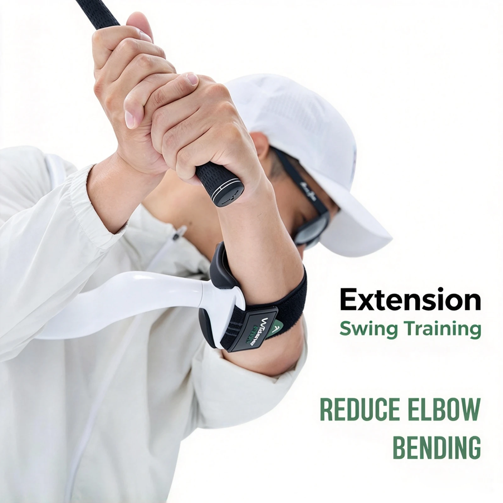Golf Swing Width Training Aid Compatible Practice Accessory Portable Golf Training Tool for Outdoor Sports  Beginners Players