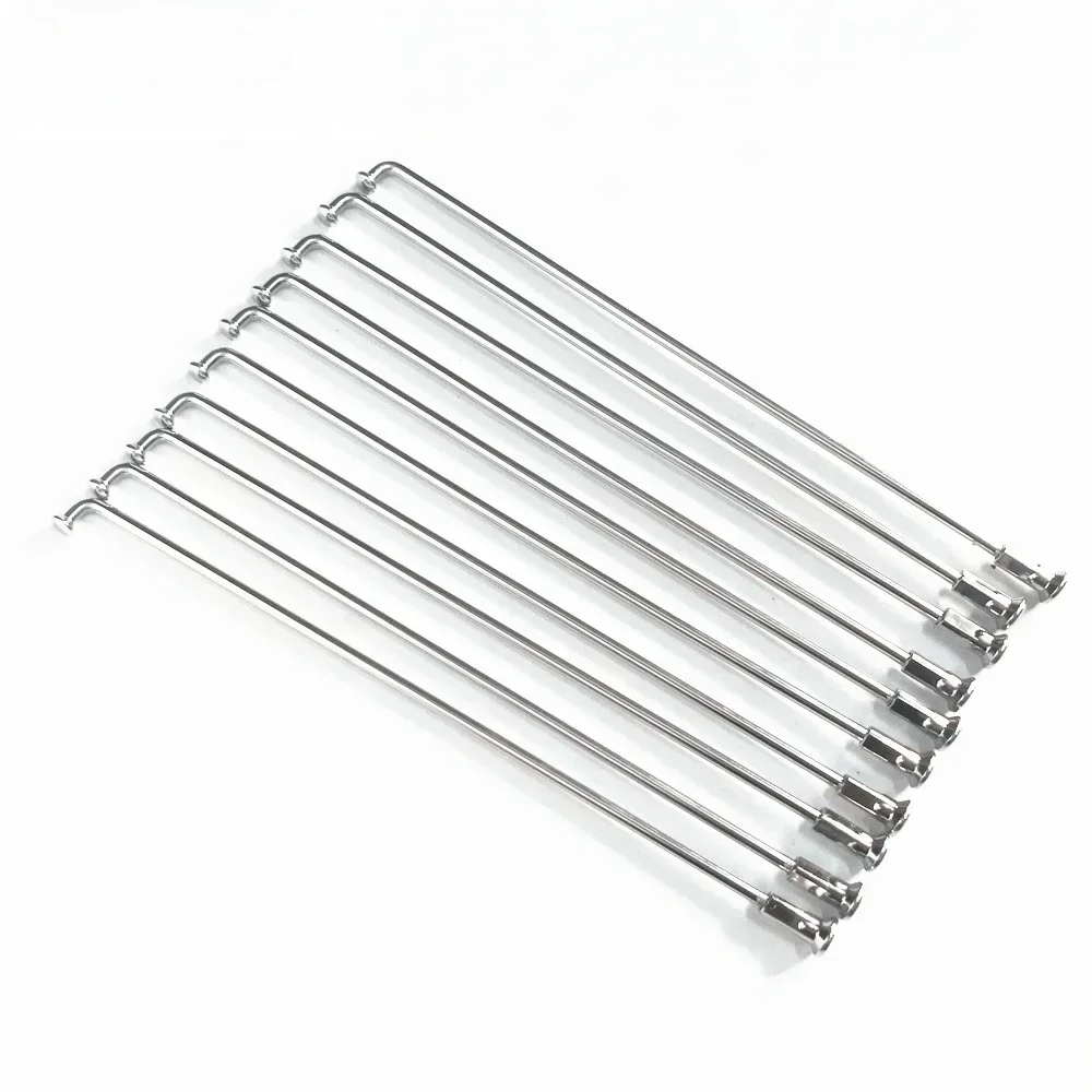 AliExpress NONE 10 pcs/lot 9G Diameter 3.5 mm*100-240mm Motorcycle Spokes 304 Stainless Steel E-bike motorcycle Wheel Spokes