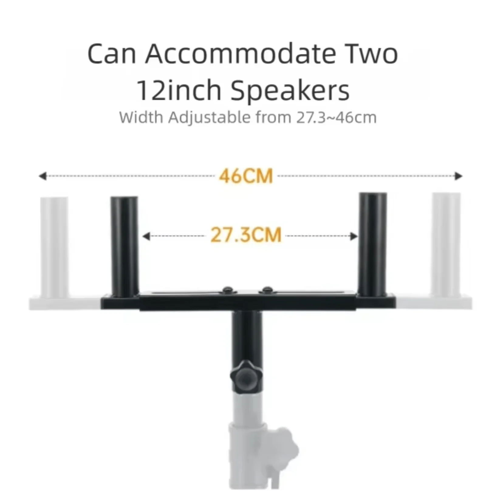 Double Speaker Mount Floor-Standing Tripod Multifunctional Professional Speaker Pole Stand For Stage Performance Conference