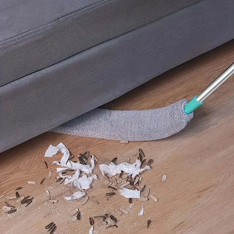 Waschbarer Staubwedel unter dem Bett, ausziehbare Fugenreinigungsbürste für Sofas, Betten und Möbel, langlebige weiche Borsten für effizientes Zuhause