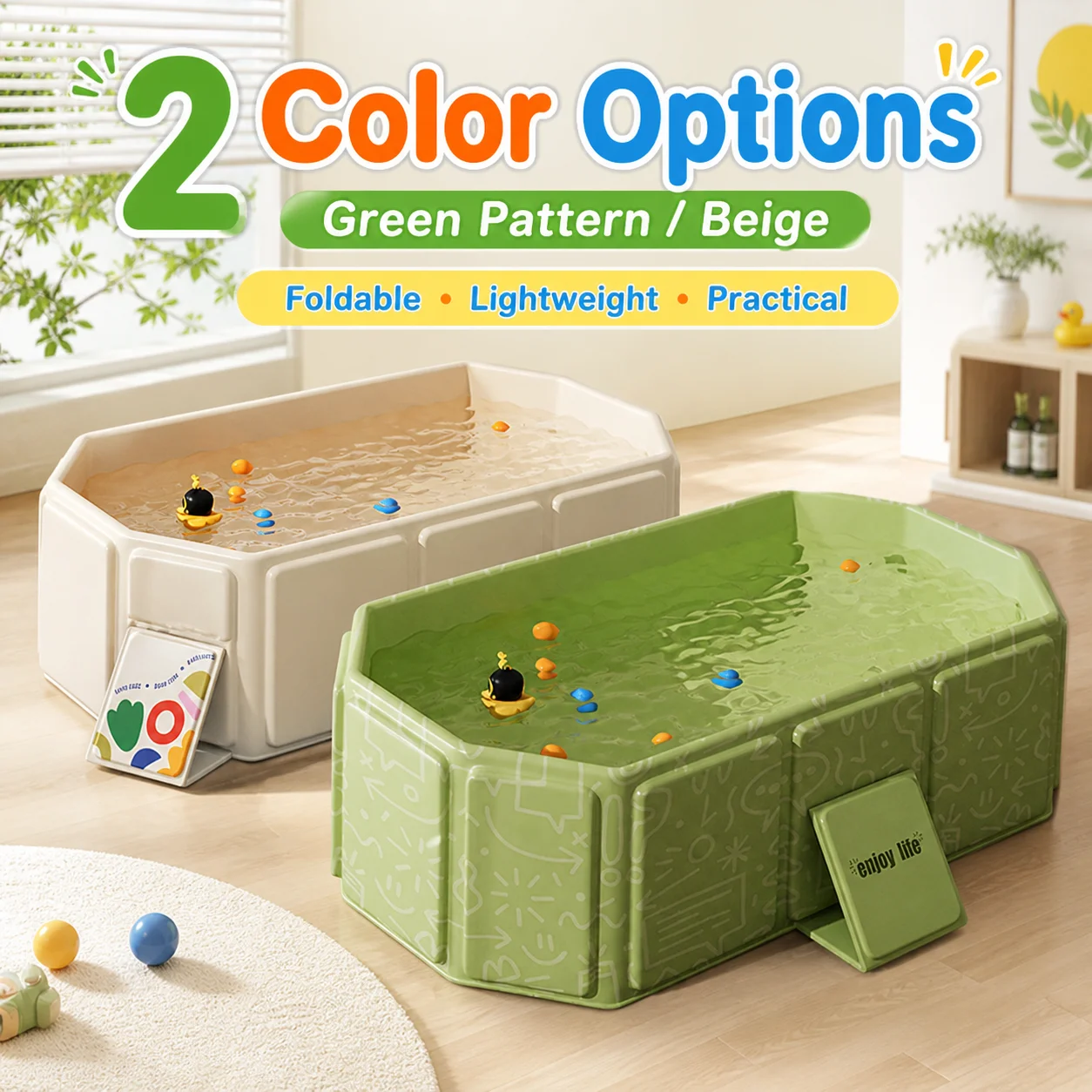 1PC Bath Basin Foldable Bath Basin Easy To Store Simple Bathtub Convenient To Carry For Indoor And Outdoor Use