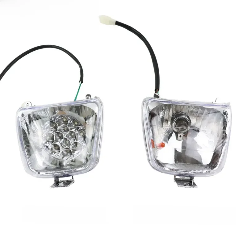 LINGQI Motocykl ATV Przedni reflektor LED Światło punktowe 12V do Pit Dirt Bike UTV Skuter Oświetlenie Asystent Lampa Zmodyfikowane części — zdjęcie 2