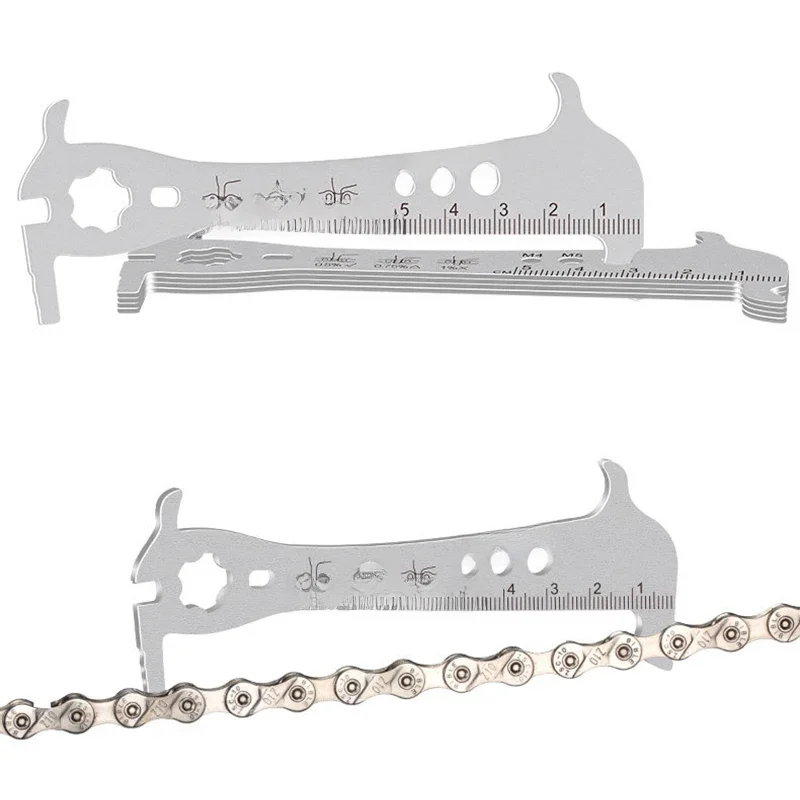 AliExpress TOOPRE 6 in 1bicycle Chain Measurer Wear Screw measurement Chain hook Stainless steel caliper Measuring instrument repair tool