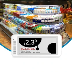 MinewTag 8pcs 2.9inch ESL Electronic Shelf Labels for Warehouse