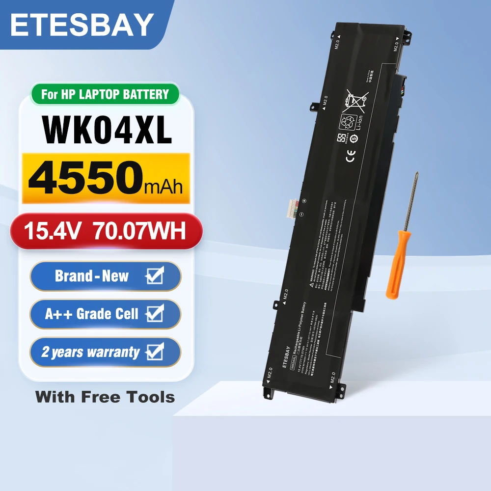 ETESBAY WK04XL Laptop Battery For HP OMEN 16-b 16-c HP Victus 16-e 16-d 15-f Series  HP Victus 16-D0001UR 16-D0023DX 16-E0005UA