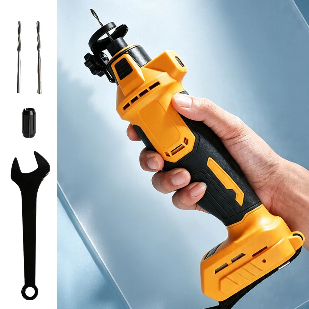 TUNGFULL Cordless Electric Drywall Cut Out Tool 3 Gears Brushless Woodworking Cutting Drywall Sheetrock Tools For Makita Dewalt