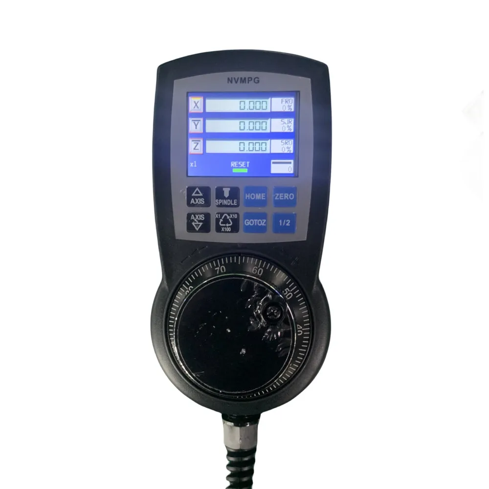 Gerador de Pulso Manual Nvmpg com Display Digital Cnc Controlador Portátil Codificador de Volante de Eixos para Sistema Mach3