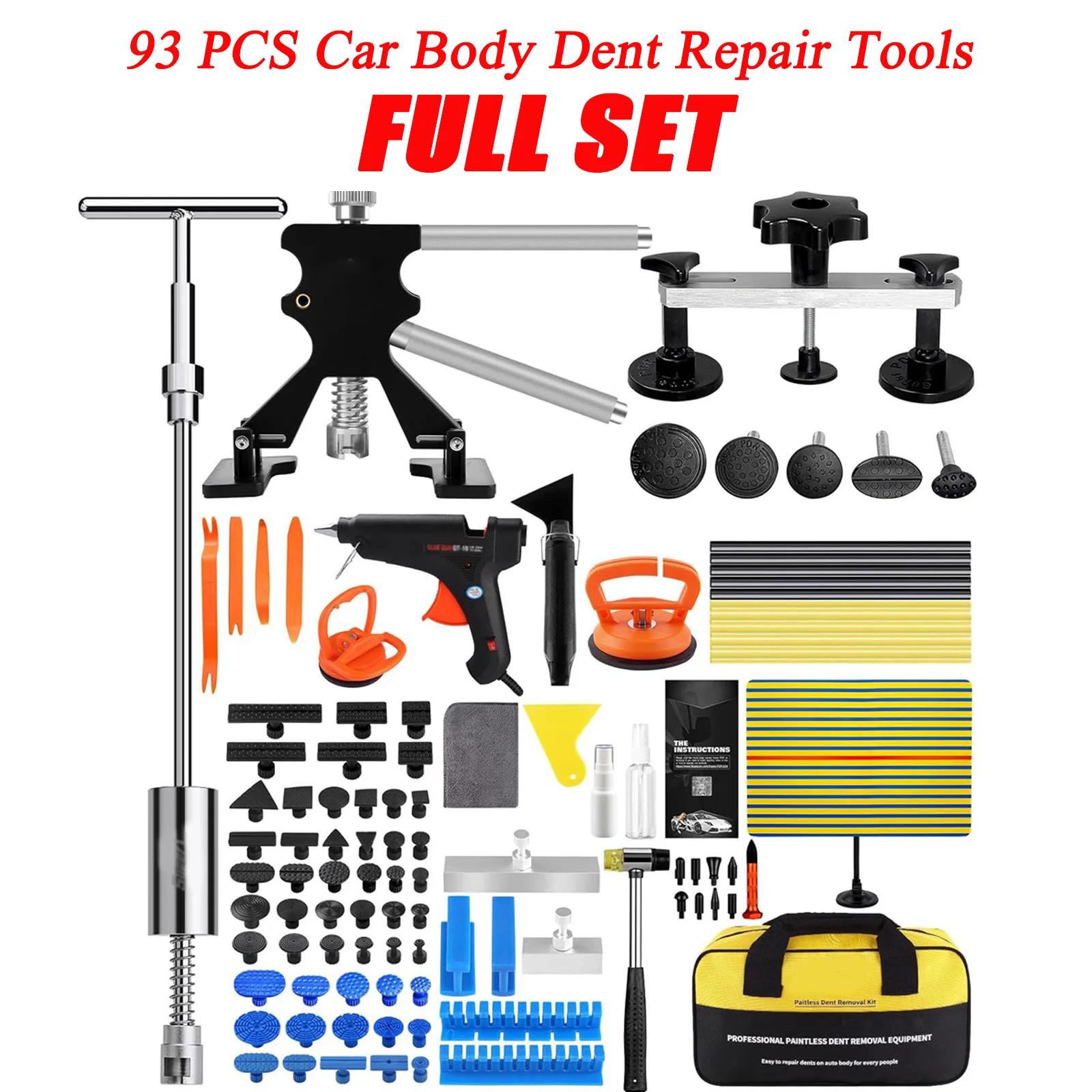 

Top Quality Car Dent Repair Tools Dent Removal kits Paintless Dent Repair Auto Body Dent Puller Kit for Car