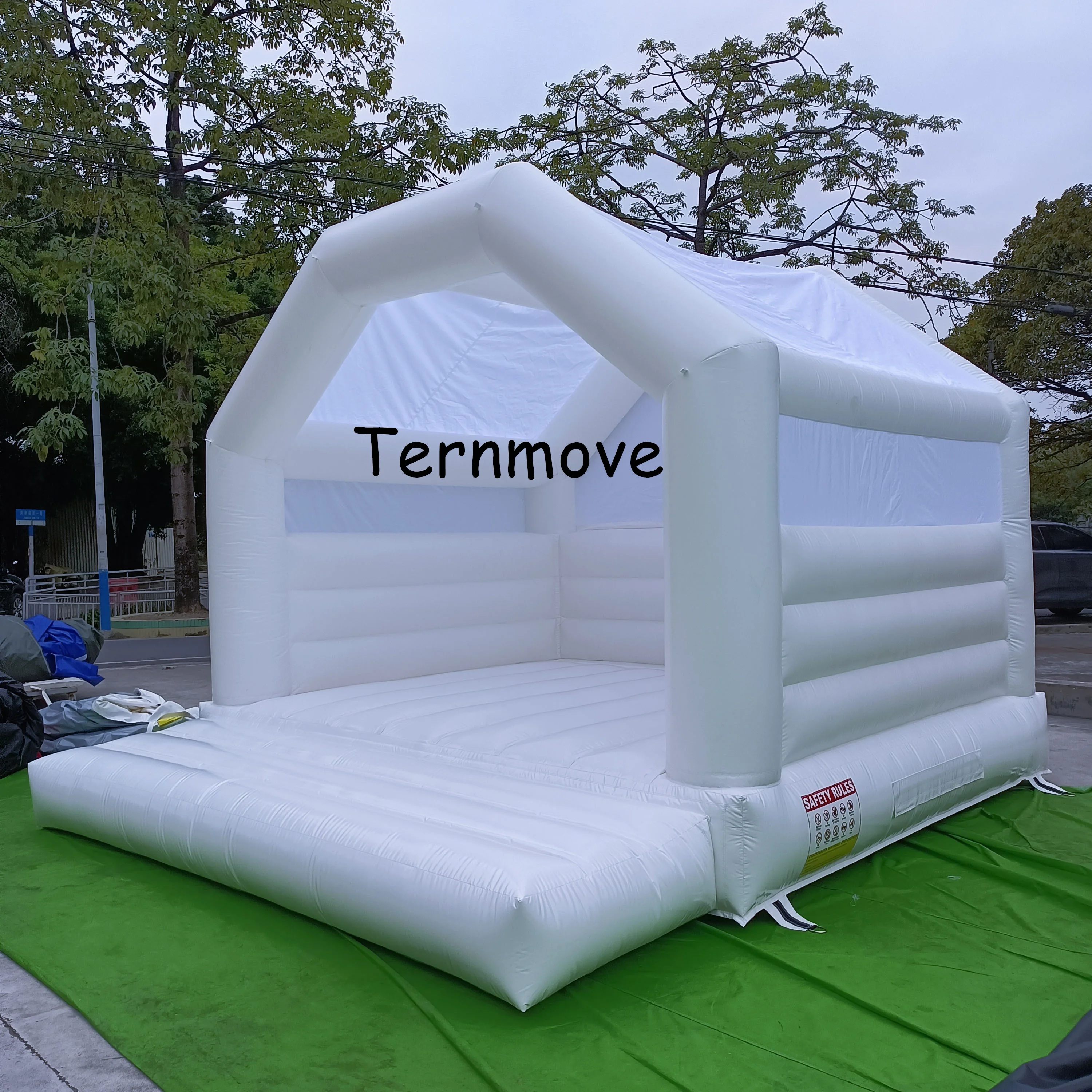 outdoor white Wedding Inflatable Jumping Castle White moon Inflatable Bounce House for Party Rental Wedding Jumper