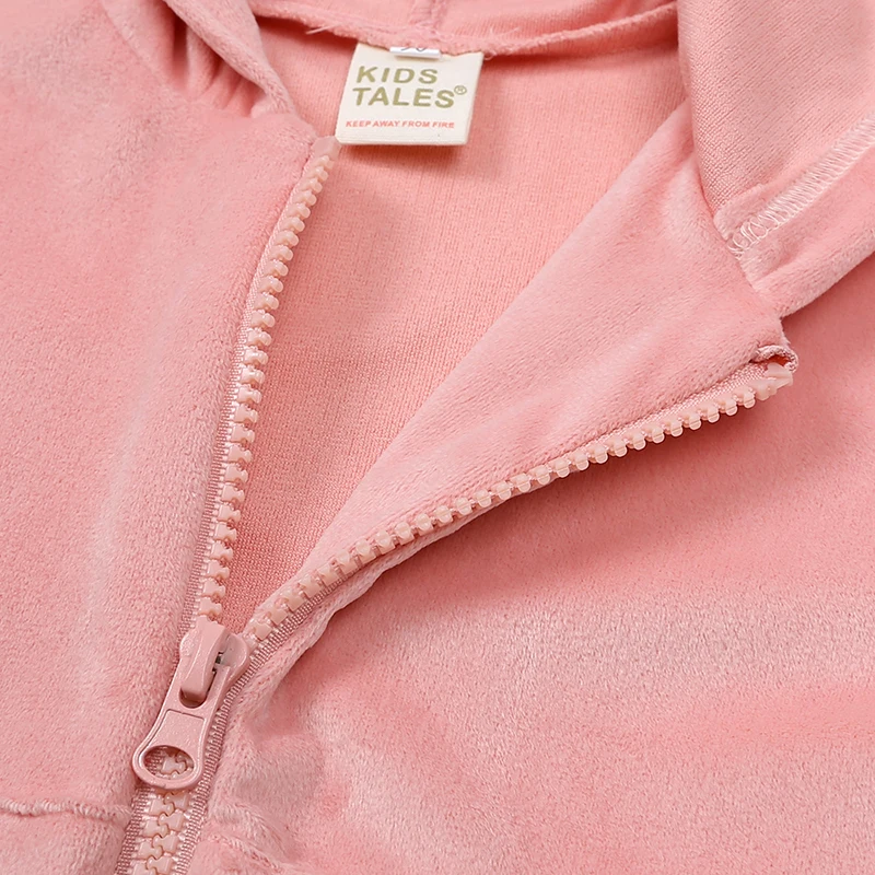 2024 kinder Jungen Mädchen Hoodies Samt Anzug Kleidung Solide Lösen Sweatshirt + Hosen Frühling Herbst Set Kleinkind Kinder Sport Outfits – Detail 5
