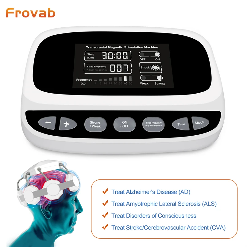 

Frovab Transcranial Magnetic Stimulation Frequency Tms Restoration Psychiatry Rehab for Depression Physiotherapy Equipment