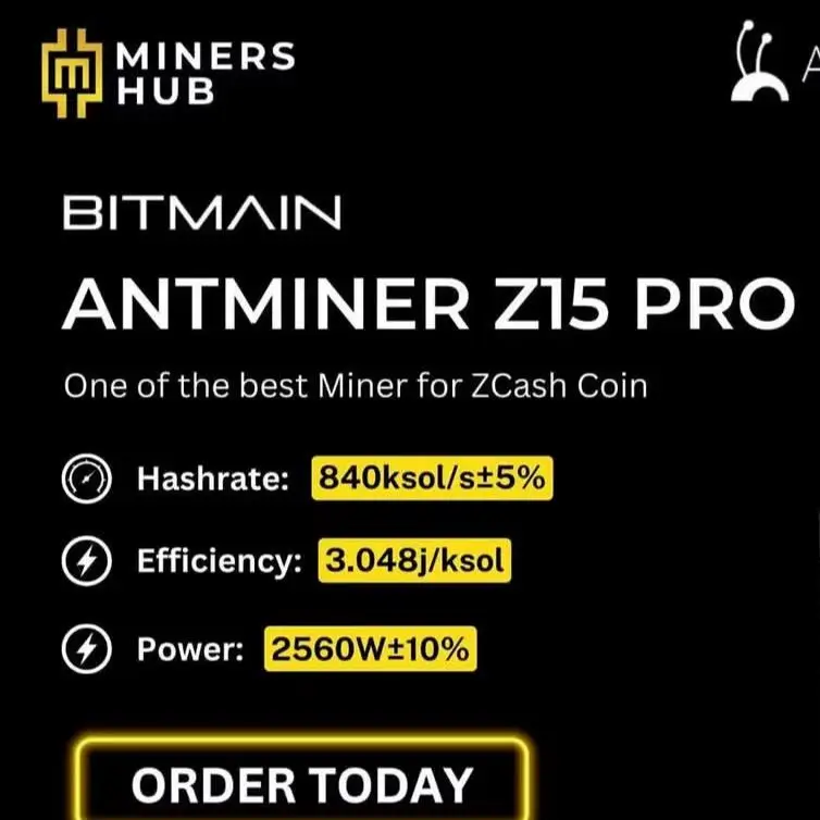 

Buy 2 Get 1 Free Bitmain Antminer Z15 Pro (840kh/s)