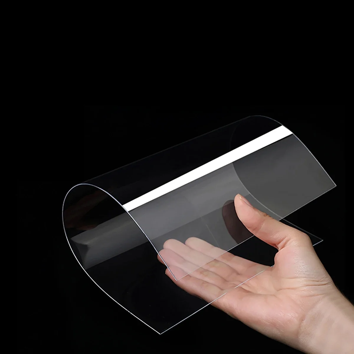 Plaque en PVC Épaisseur 0.3 ~ 10mm, Feuille de Plastique Hautement Transparente, Panneau Dur, Matériel de Bricolage 100x100, 100x200, 200x200, 200x300, 210x297mm