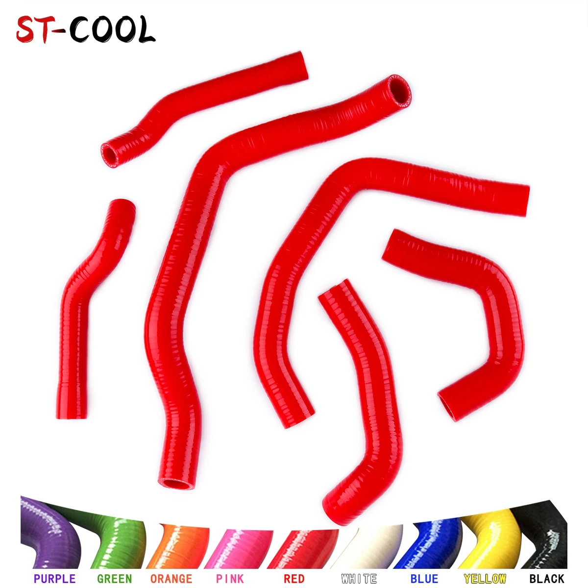 For 1994-2003 Honda CB 500 CB500 1995 1996 1997 1998 1999 2000 2001 2002 High Performance Radiator Hoses Kit Silicone Tubes 6Pcs