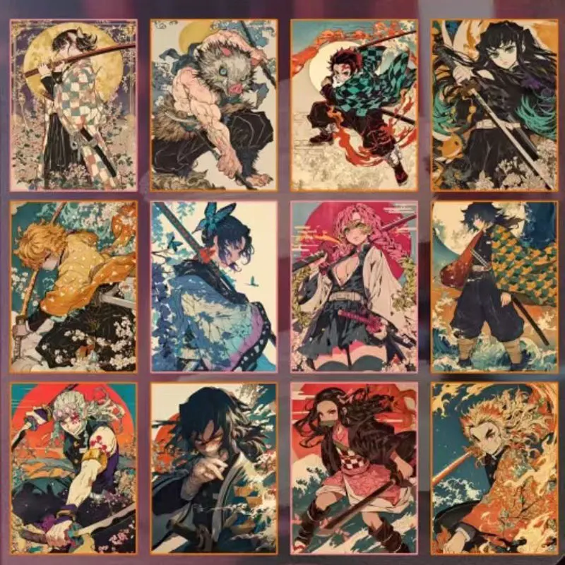 Collezione di carte Demon Slayer Booster Box Tika Serie di carta a colori creativa Wave2 1 custodia all\'ingrosso che gioca con le carte Anime