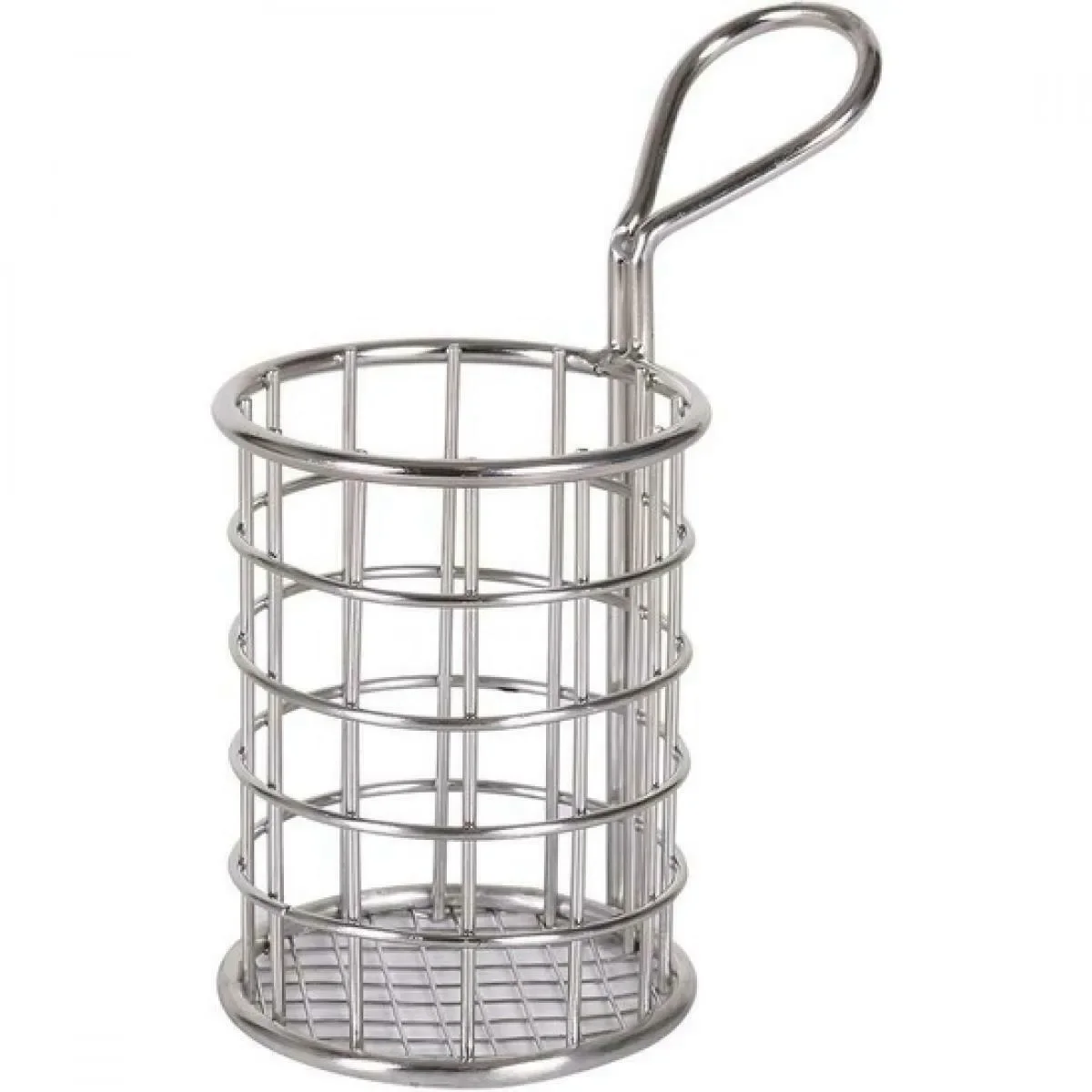 Cesta gourmet redonda 7x9 cm, aço inoxidável, mini cesta de alimentos casa & jardim utensílios de