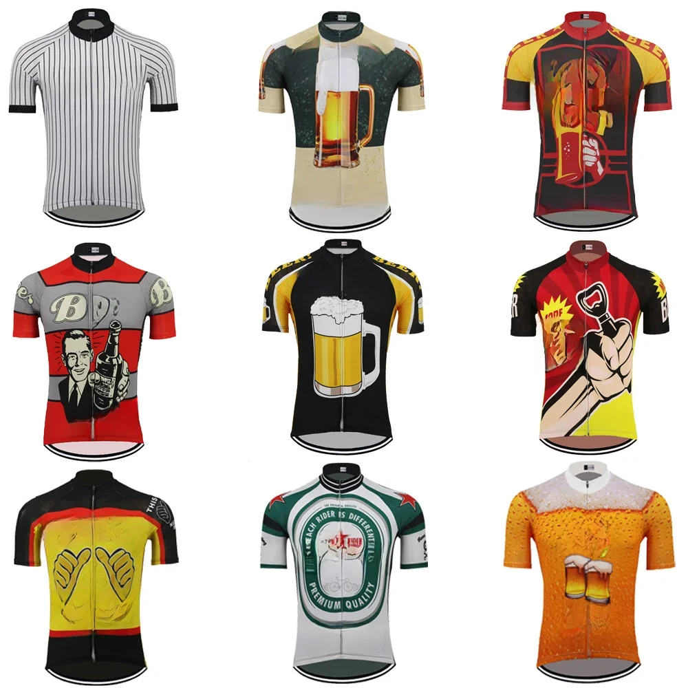 AliExpress UK DOWNORUP multiple choices beer Cycling jersey men short sleeve ropa ciclismo triathlon cycling clothing Bike