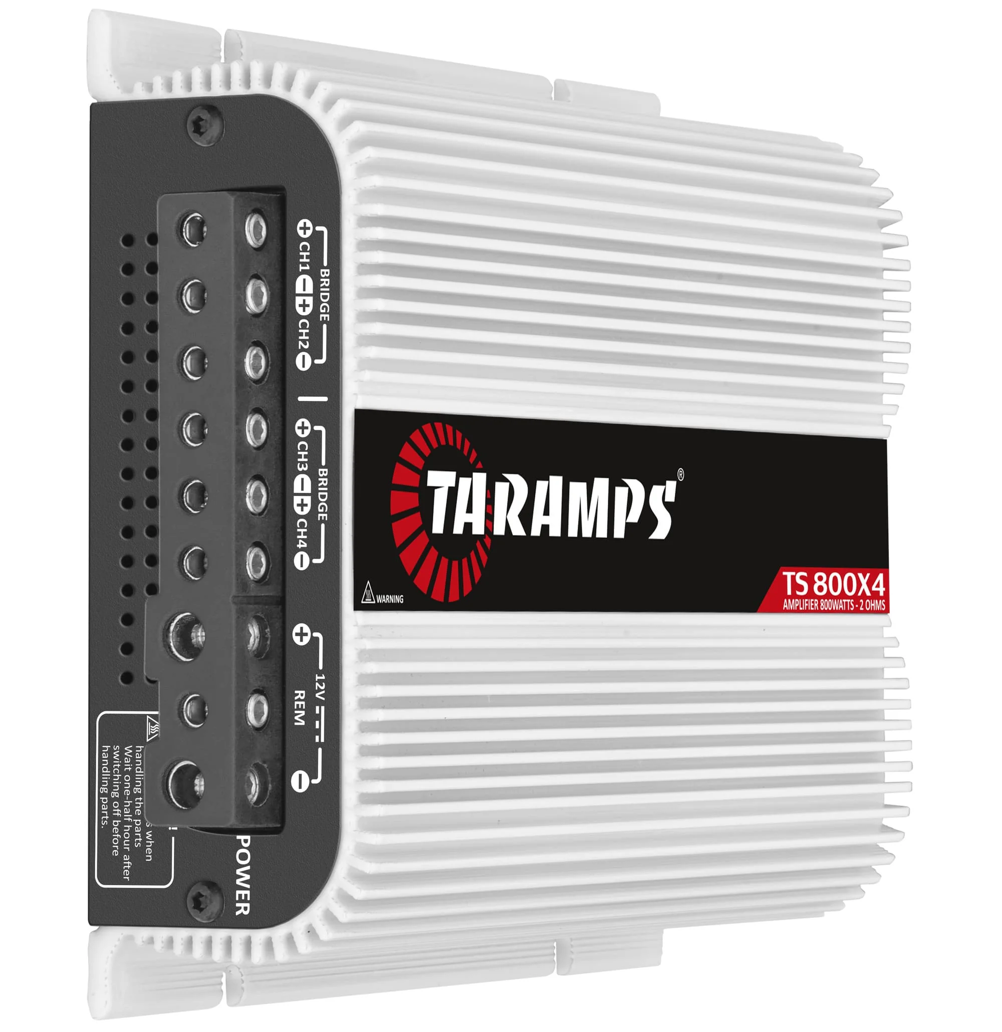 Módulo Amplificador Novo Taramps TS 800x4 800W RMS 4 Canais 2 Ohms TS800