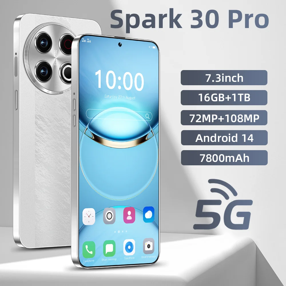 

НОВИНКА 2026: Популярный силиконовый чехол для Spark 30 Pro 7.3" Snapdragon 8 Gen3 16 ГБ 1 ТБ, две SIM-карты, 7800 мАч, Type-C