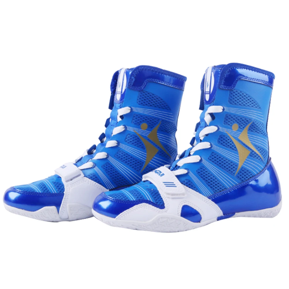 Brand KANGRUI Pro High Top Men Women Boxing Wrestling Shoes  Arts Taekwondo Sanda Training Special Training  Flighting Snekaers