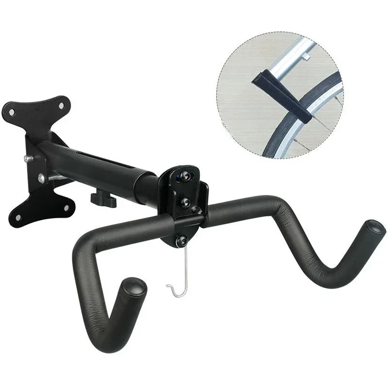 AliExpress NONE Bike Wall Mount For Road Mountain Bike Space Saving Rack Wall Hook Foldable Adjustable Cycling Rack Bicycle Accessories