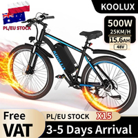 KOOLUX X15 Electric bike, electric MTT with removable Lithium battery 48V15.6Ah, city e-bike with 7 speeds, motor 500W