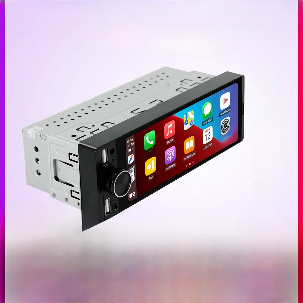 1DIN Universele MP5 6,86-inch autoradio Ondersteuning Draadloze Carplay Android AUTO AUX USB SWC BT Touchscreen Multimedia Videospeler - afbeelding 2