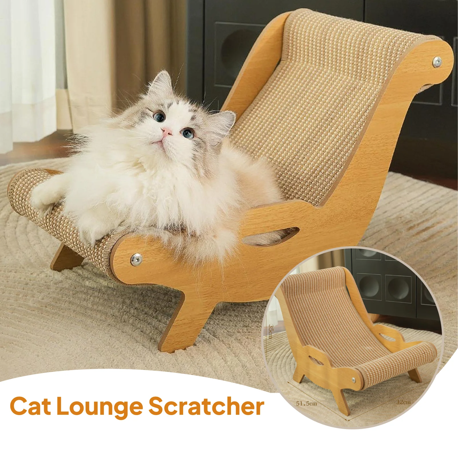 

Sisal Cat Scratcher Protable Cat Scratching Board Grinding Claw Toys Cat Chair with Sisal Scratcher Pet Furniture