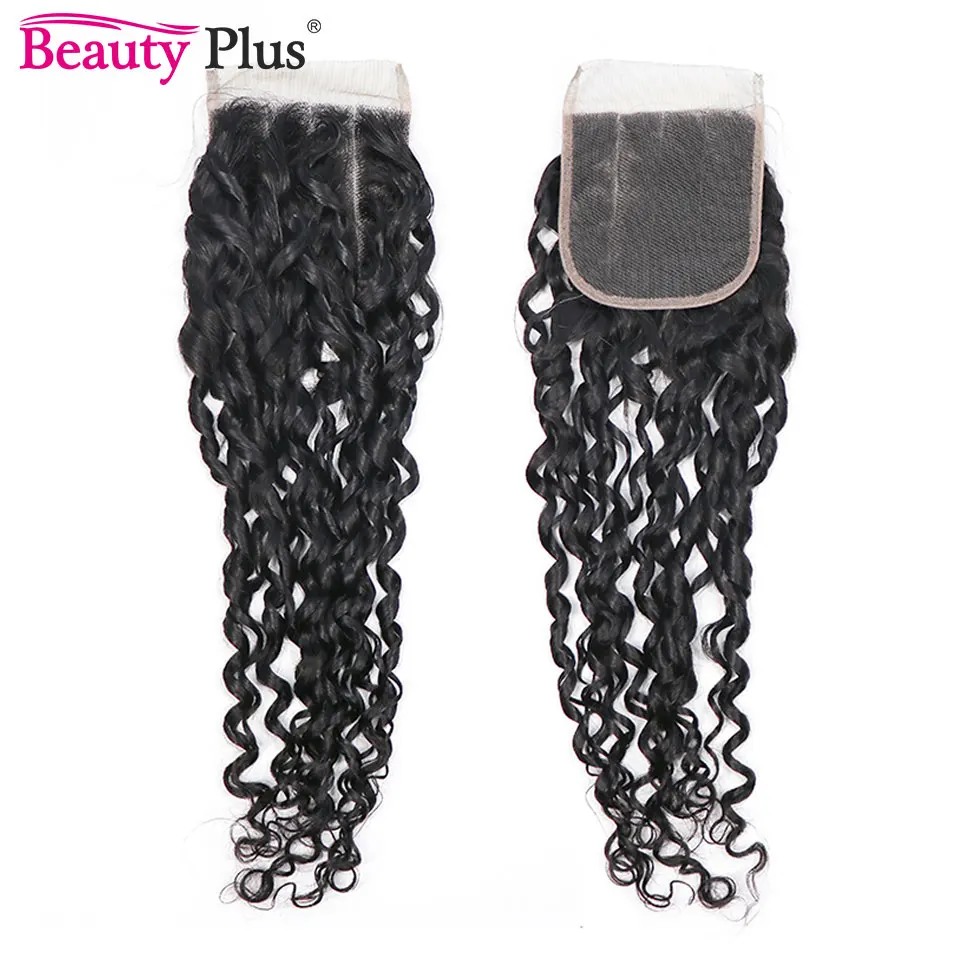 13x4 Lace Frontal Telephone Curl Human Hair Pre Plucked With Baby Hair Human Hair Frontal Closure 4x4 Transparent Lace Closure