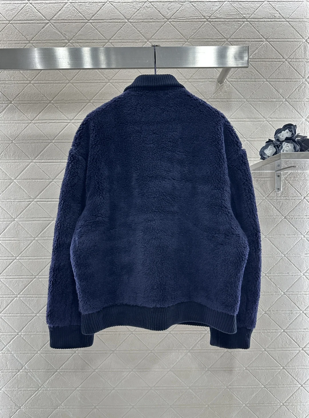 

2025 New Product Flip Collar Teddy Double sided Plush Coat Stylish and Stylish Front Zipper 579