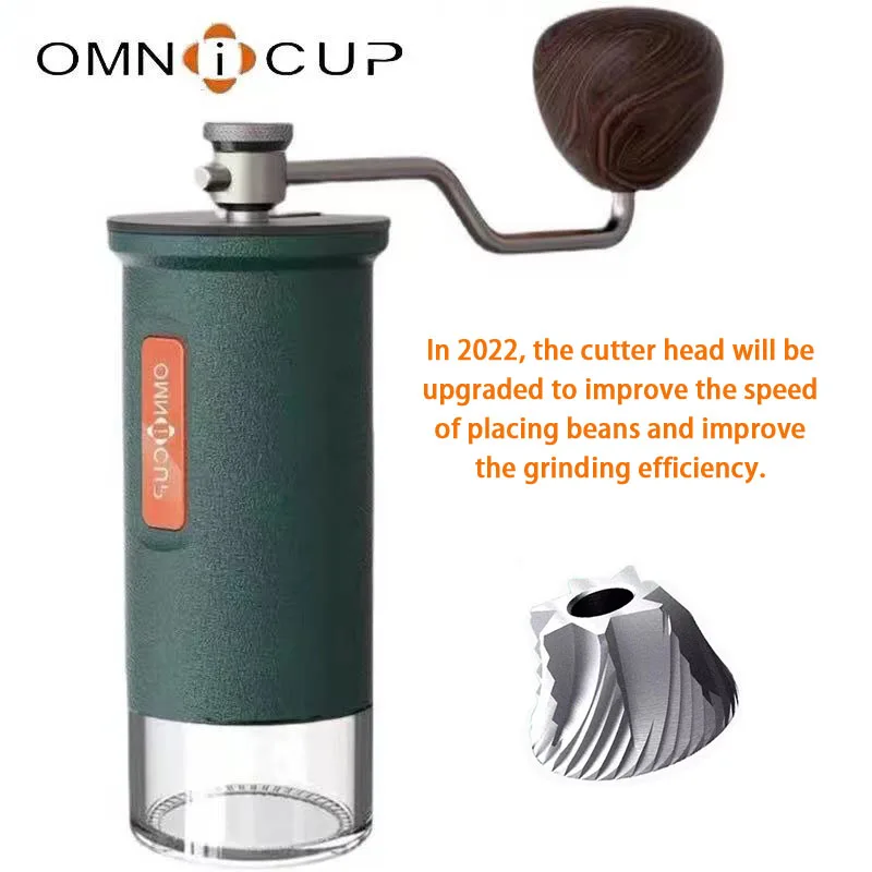 

Omnicup Manual Coffee Grinder High Quality Coffee Grinding Machine Burr Mill Grinder Mini Bean Milling Portable Kitchen Grinding