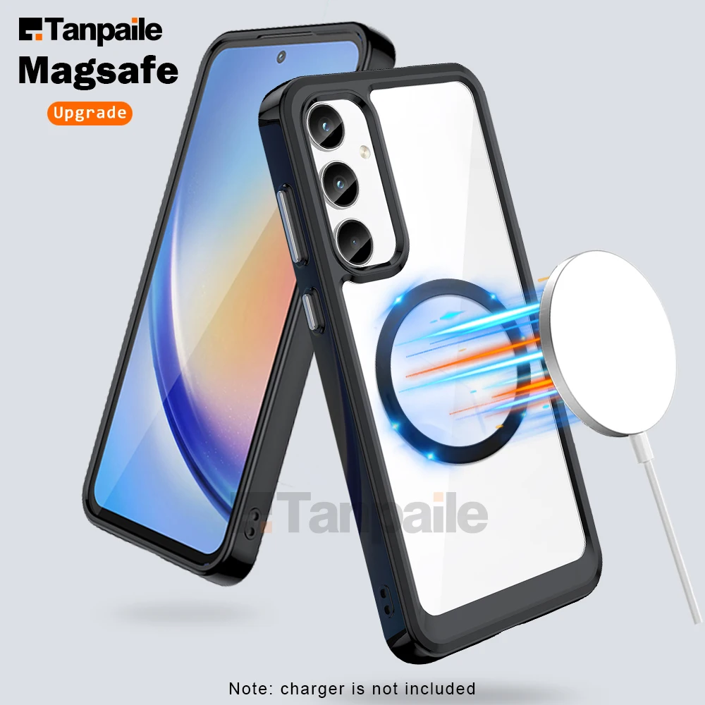 

Magsafe Wireless Charge Case For Samsung A35 A25 A55 M44 Jump3 A15 M14 M15 F15 Case Shockproof Slim Phone Cover Magnetic Funda