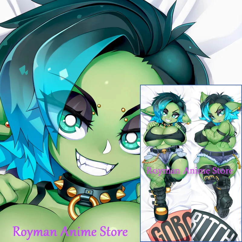 Dakimakura Anime Leora (kibix1) Goblin Girl Double Sided Print Life-size Body Pillow Cover